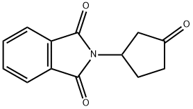 2-(3-オキソシクロペンチル)イソインドリン-1,3-ジオン 化学構造式
