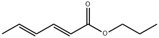 2,4-ヘキサジエン酸プロピル 化学構造式