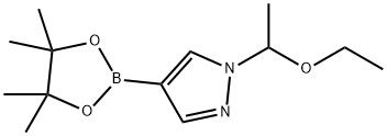 1-(1-乙氧基乙基)-4-吡唑硼酸频哪醇酯, 1029716-44-6, 结构式