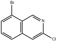 8-溴-3-氯异喹啉 结构式