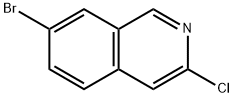7-溴-3-氯异喹啉 结构式