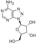 3-β-D-リボフラノシル-3H-1,2,3-トリアゾロ[4,5-d]ピリミジン-7-アミン 化学構造式