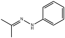 アセトンフェニルヒドラゾン 化学構造式