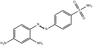 p-[(2,4-diaminophenyl)azo]benzenesulphonamide Struktur