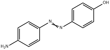 4-[2-(4-氨基苯基)二氮烯基]苯酚 结构式