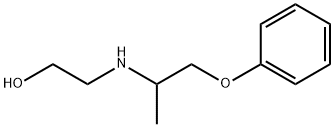 N-(苯氧基异丙基)乙醇胺 结构式