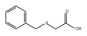 2-(ベンジルチオ)酢酸 化学構造式