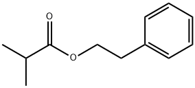 2-メチルプロパン酸2-フェニルエチル 化学構造式
