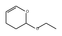 2-エトキシ-3,4-ジヒドロ-2H-ピラン 化学構造式