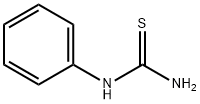 苯基硫脲,103-85-5,结构式
