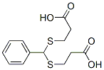 3,3'-[(phenylmethylene)bis(thio)]bispropionic acid Structure