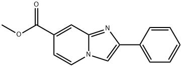 2-苯基咪唑并[1,2-A]吡啶-7-甲酸甲酯,1030-33-7,结构式