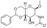 Methyl2-acetamido-4,6-O-benzylidene-2-deoxy-b-D-glucopyranoside, 10300-76-2, 结构式