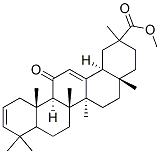 11-オキソオレアナ-2,12-ジエン-30-酸メチル 化学構造式