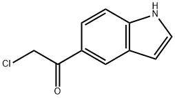 2-氯-1-(1H-吲哚-5-基)乙酮, 103028-56-4, 结构式