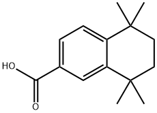 5,5,8,8-テトラメチル-5,6,7,8-テトラヒドロ-2-ナフタレンカルボン酸 化学構造式