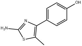4-(4-hydroxyphenyl)-5-methyl-1,3-hiazol-2-amine  Struktur