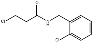 3-クロロ-N-(2-クロロベンジル)プロパンアミド 化学構造式