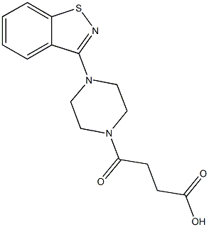 4-[4-(1,2-Benzisothiazol-3-yl)piperazin-1-yl]-4-oxobutanoic acid,1030429-68-5,结构式