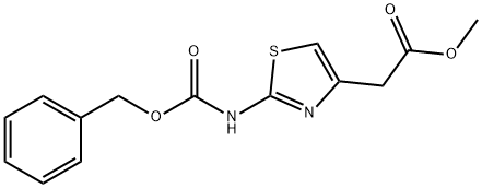 Methyl 2-(2-(((benzyloxy)carbonyl)aMino)thiazol-4-yl)acetate 化学構造式