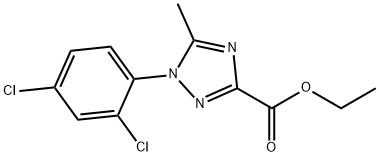Ethyl1-(2,4-dichlorophenyl)-5-methyl-1H-1,2,4-triazole-3-carboxylate Struktur