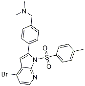BenzeneMethanaMine, 4-[4-broMo-1-[(4-Methylphenyl)sulfonyl]-1H-pyrrolo[2,3-b]pyridin-2-yl]-N,N-diMethyl-|