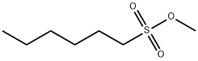 methyl n-hexylsulfonate 化学構造式