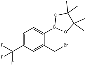 2-(2-溴甲基)-4-三氟甲基苯硼酸酯, 1030832-46-2, 结构式