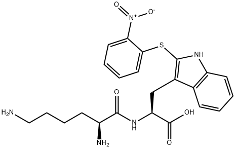o-nitrophenylsulfenyl-lysyl-tryptophan Structure