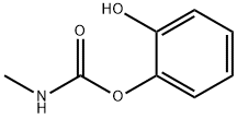 メチルカルバミド酸2-ヒドロキシフェニル 化学構造式