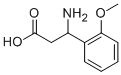 DL-3-氨基-3-(2-甲氧基苯基)丙酸,103095-63-2,结构式