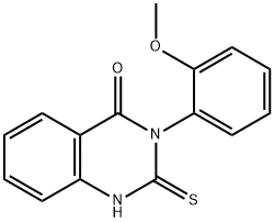 2-MERCAPTO-3-(2-METHOXY-PHENYL)-3H-QUINAZOLIN-4-ONE Structure
