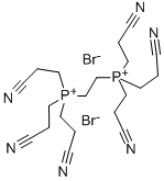 ethylenebis[tris(2-cyanoethyl)phosphonium] dibromide Struktur