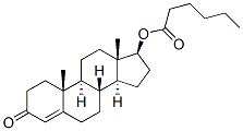 3-オキソアンドロスタ-4-エン-17β-オールヘキサノアート 化学構造式
