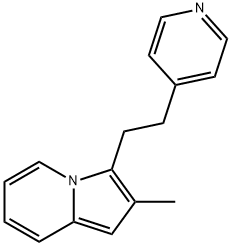 2-Methyl-3-(2-pyridin-4-yl-ethyl)-indolizine 结构式