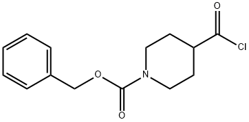 1-ベンジルオキシカルボニルピペリジン-3-カルボニルクロリド 化学構造式