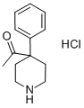 4-アセチル-4-フェニルピペリジン塩酸塩 化学構造式