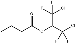 Butyric acid 2-chloro-1-(chlorodifluoromethyl)-2,2-difluoroethyl ester Structure