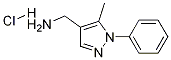5-METHYL-1-PHENYL-(1H-PYRAZOL-4-YLMETHYL)AMINE HYDROCHLORIDE Structure