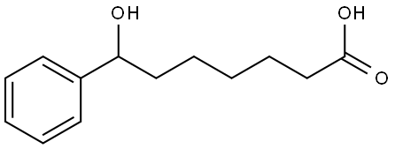 ALPHA-HYDROXY BENZENEHEPTANOIC ACID Structure