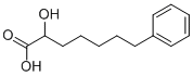 ALPHA-HYDROXY BENZENEHEPTANOIC ACID 化学構造式