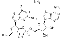 GUANYLYL(2'->5')ADENOSINE AMMONIUM SALT Struktur