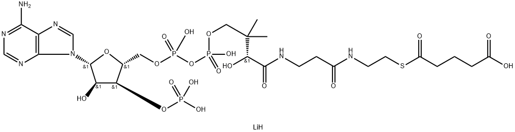 GLUTARYL COENZYME A LITHIUM SALT 结构式