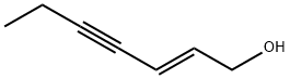(5E)-ヘプト-5-エン-3-イン-1-オール 化学構造式