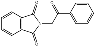 2-(2-オキソ-2-フェニルエチル)-1H-イソインドール-1,3(2H)-ジオン 化学構造式