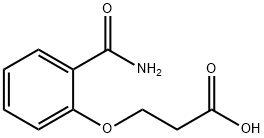 3-(2-Carbamoyl-phenoxy)-propionic acid Struktur