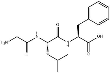 H-GLY-LEU-PHE-OH Structure