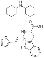 3-(2-FURYL)ACRYLOYL-L-TRYPTOPHAN DICYCLOHEXYLAMMONIUM SALT Structure