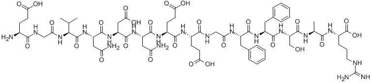 血纤维蛋白肽B, 103213-49-6, 结构式