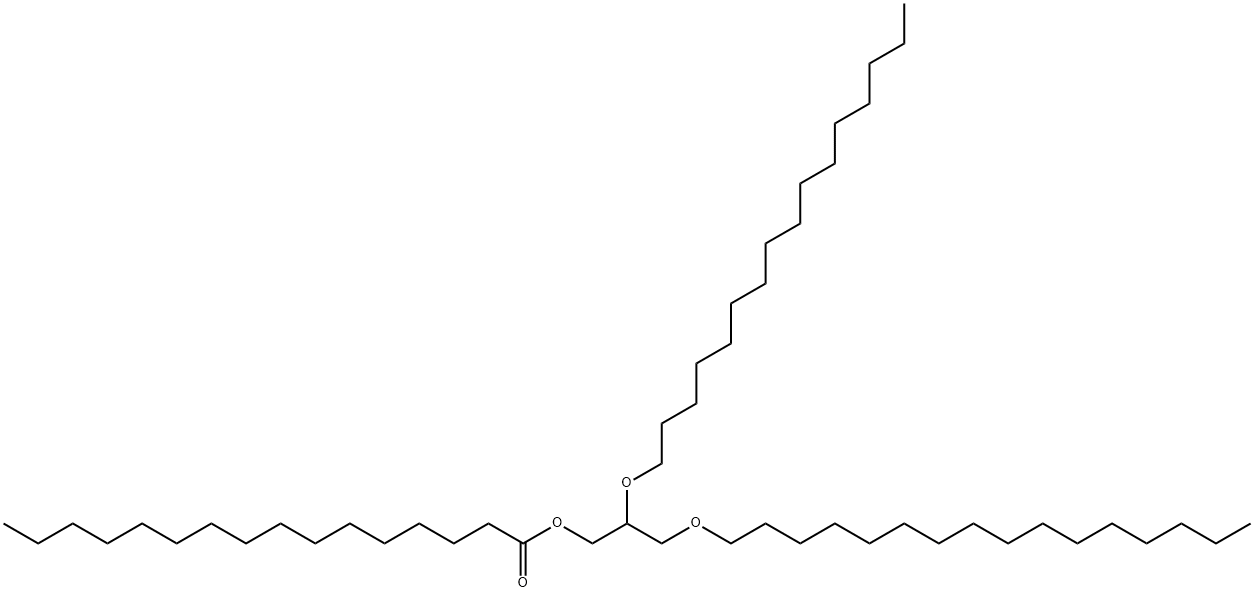 Palmitic acid 2,3-bis(hexadecyloxy)propyl ester Struktur